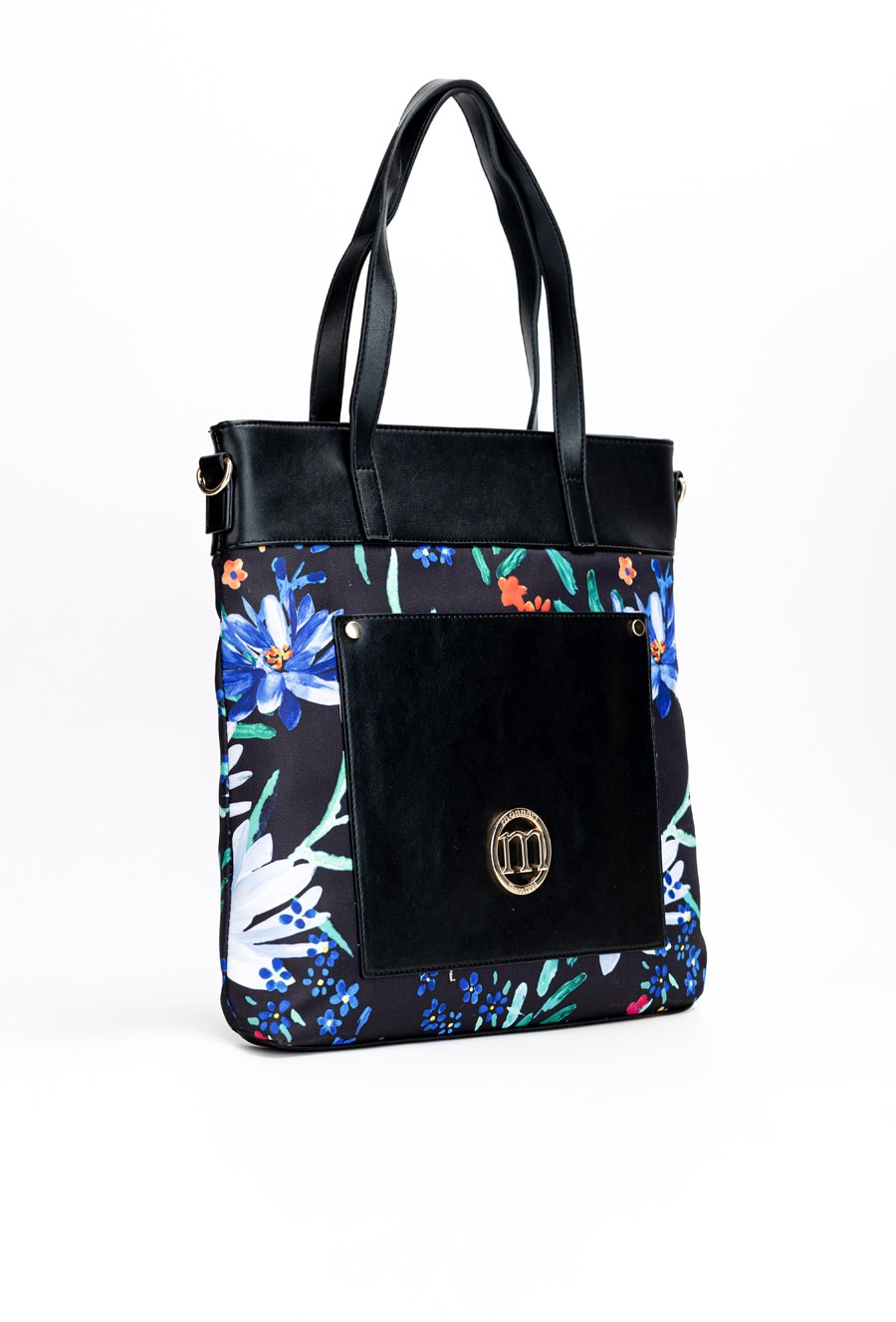 Torba damska z kwiecistym motywem