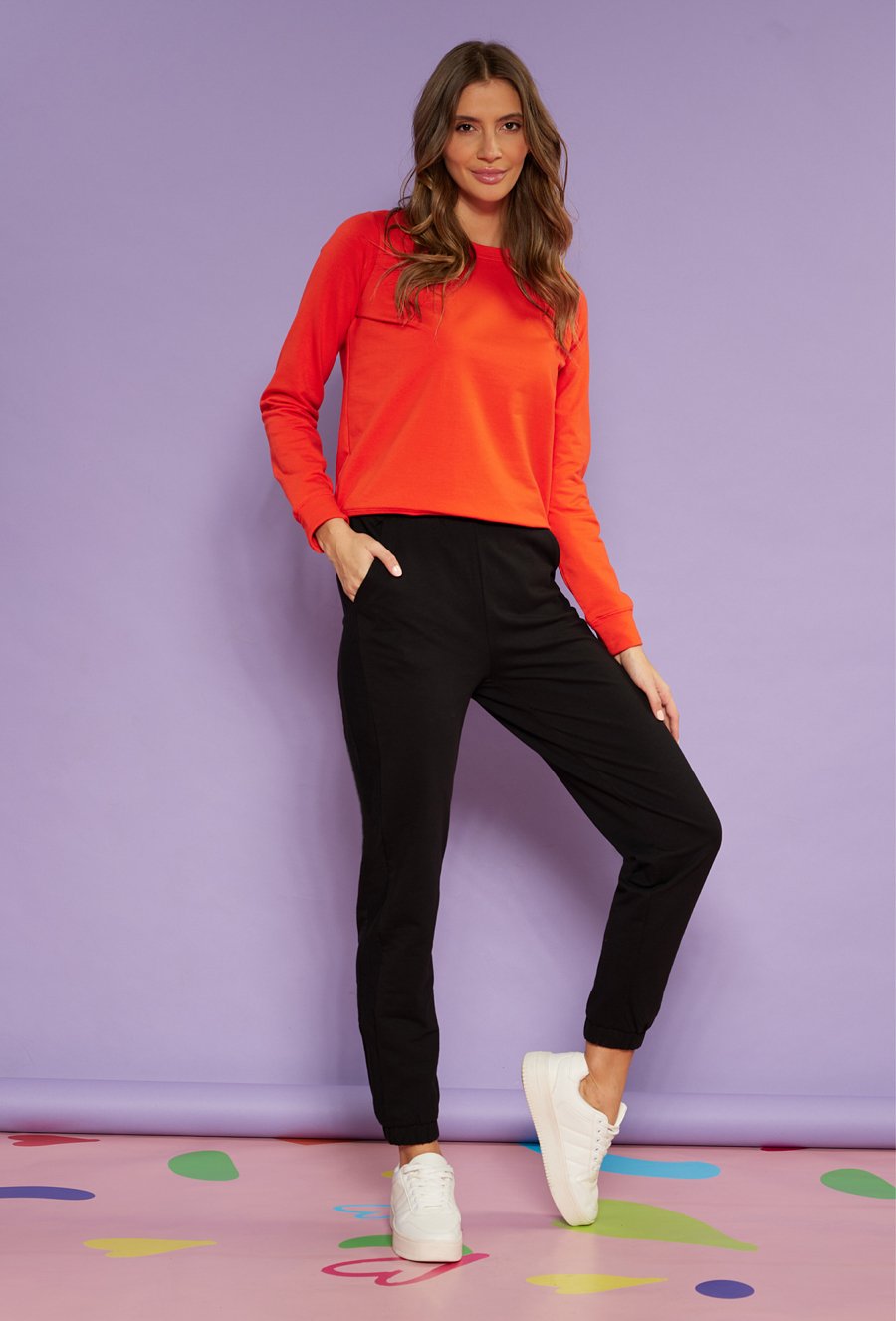 Bawełniane spodnie dresowe