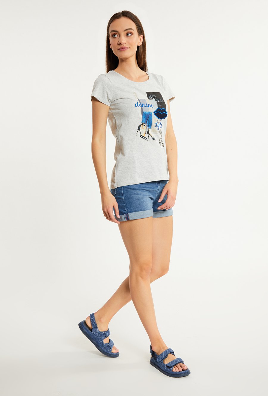 T-shirt damski z wzorem