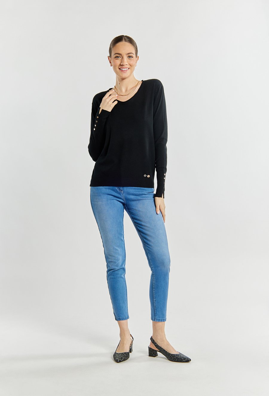 Casualowy sweter damski