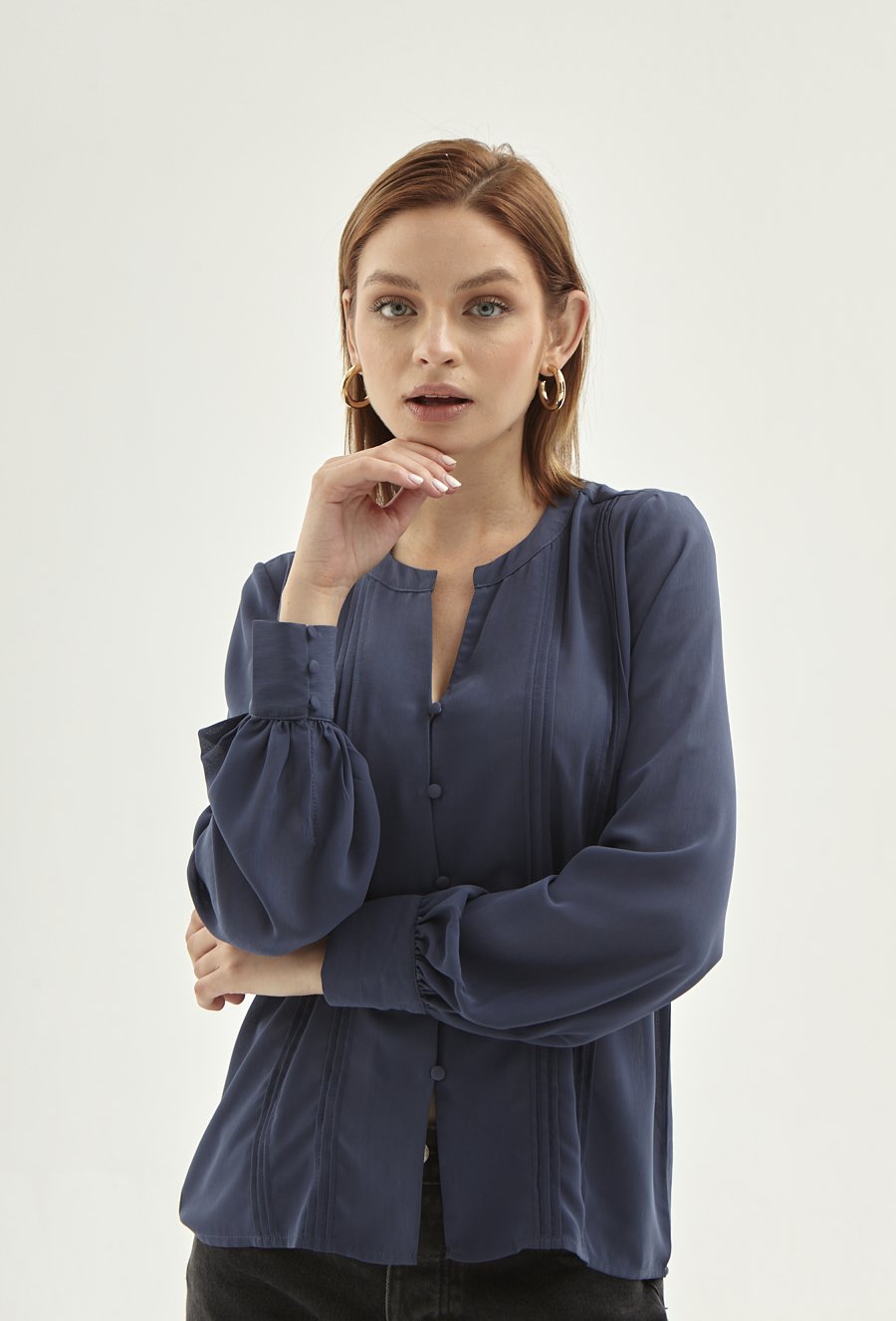 Koszula ze zwiewnej tkaniny