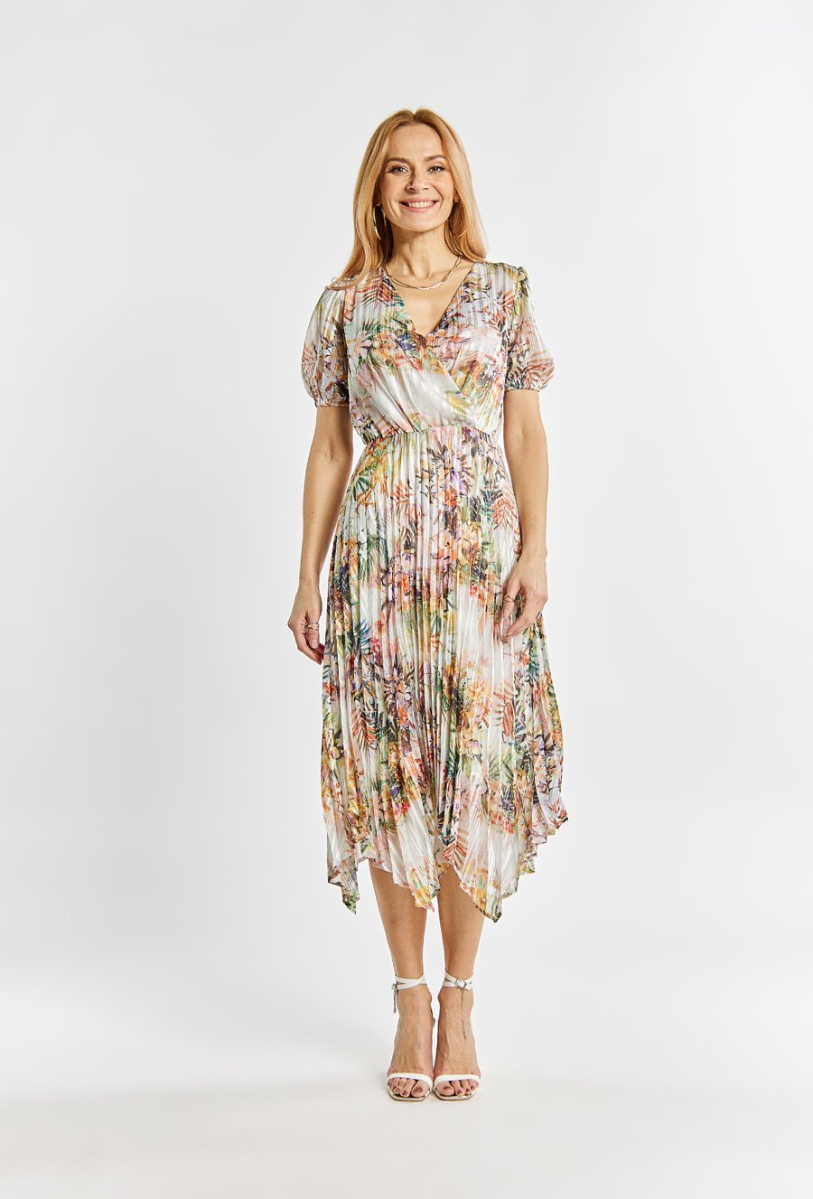 Wzorzysta sukienka damska