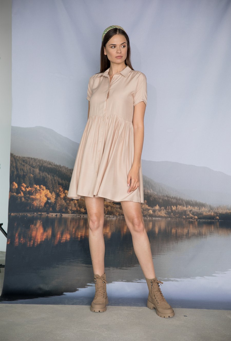 Wiskozowa sukienka damska