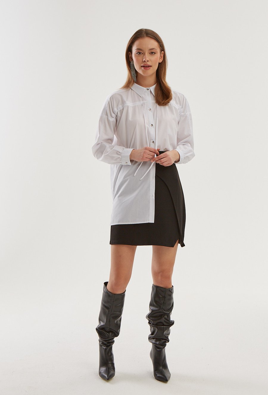 Biała bawełniana koszula