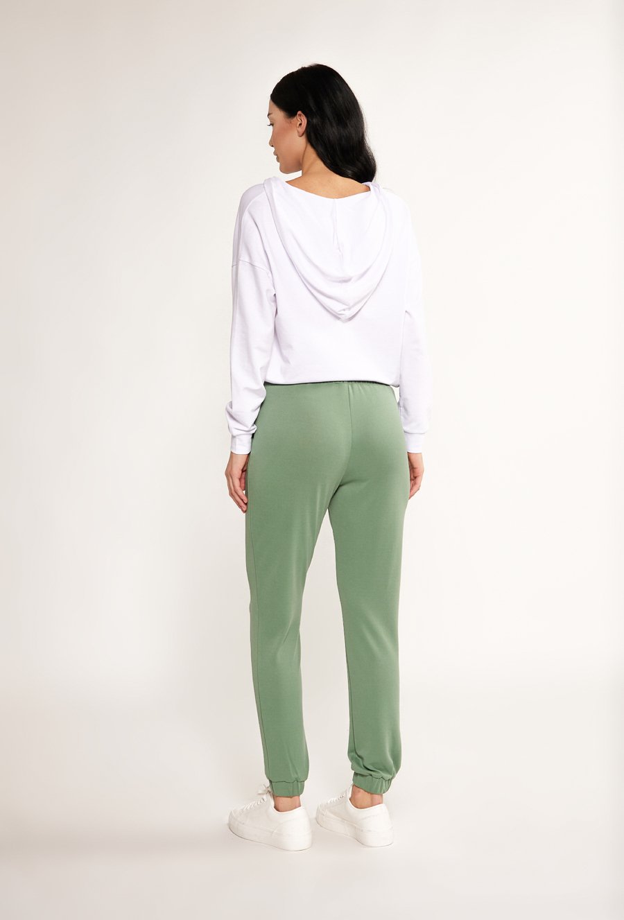 Dzianinowe spodnie z kieszeniami