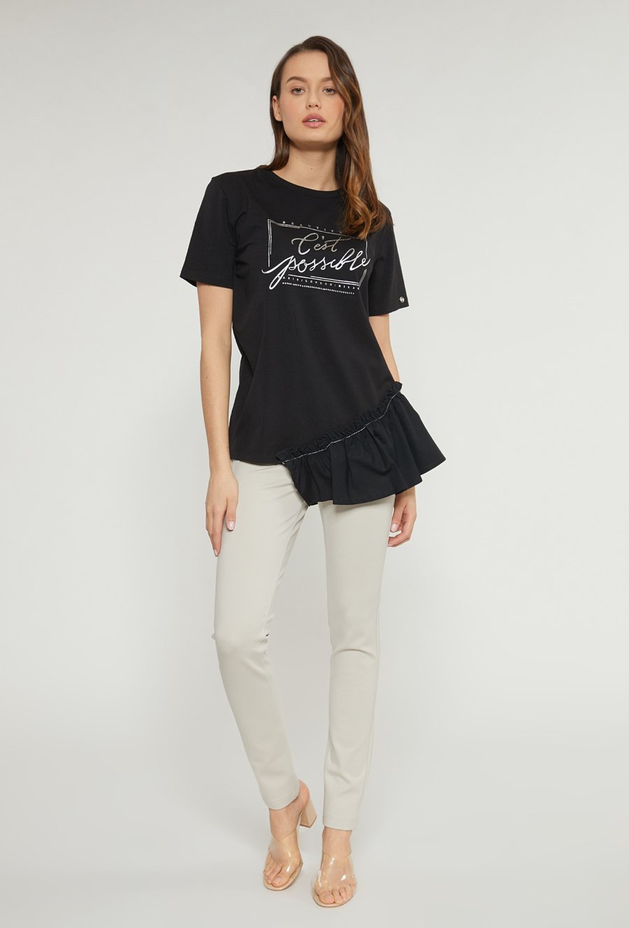 Bluzka z falbanką na dole