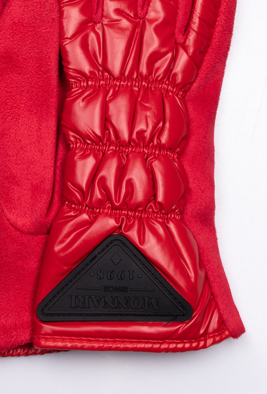 Połyskujące rękawiczki damskie