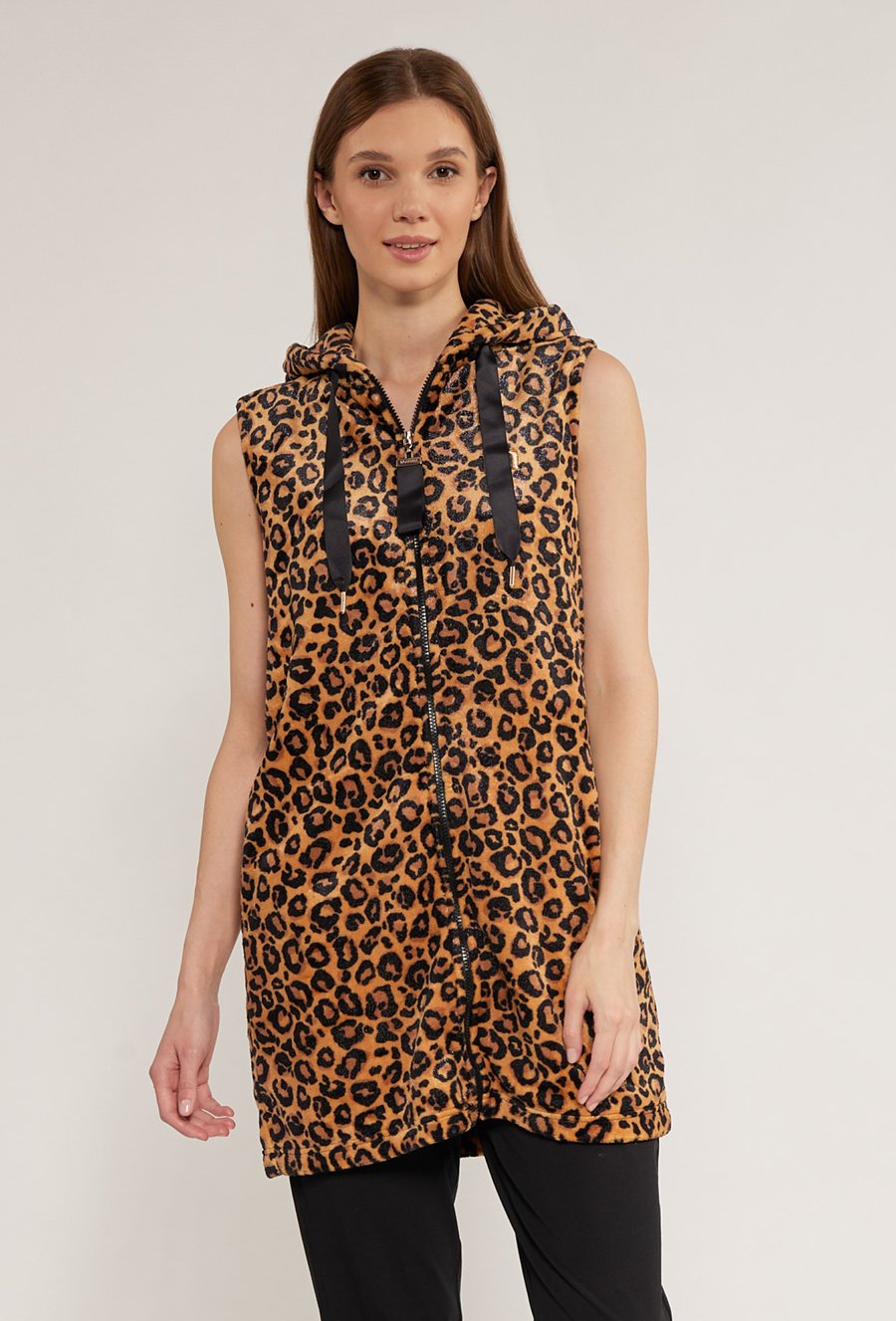 Wzorzysta kamizelka damska