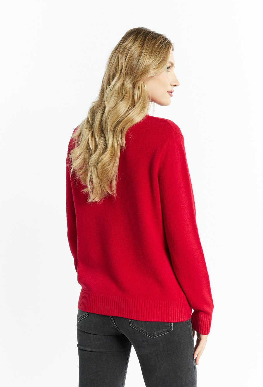 Sweter z miękkiej dzianiny