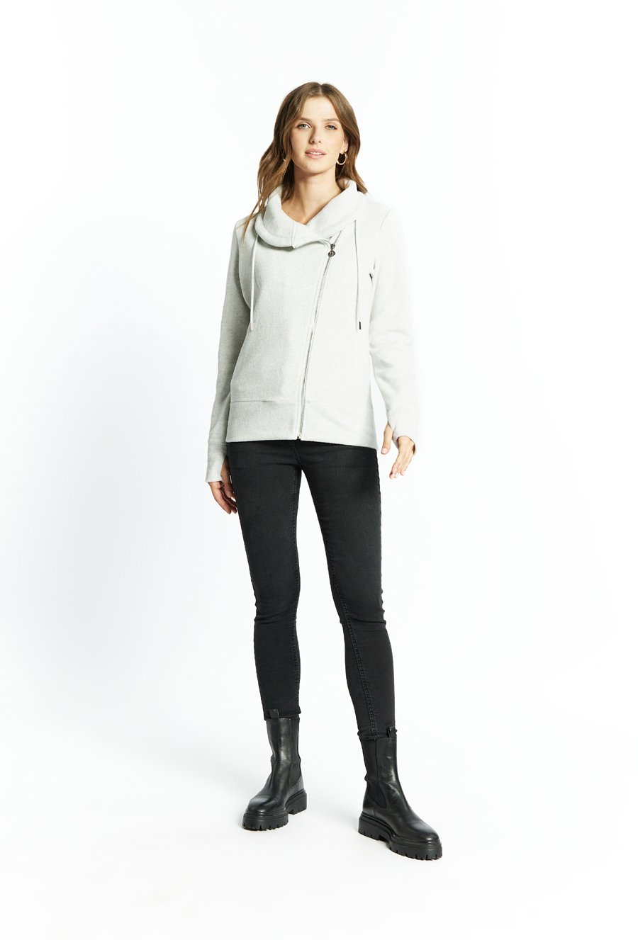 Bluza damska z ciekawym kołnierzem