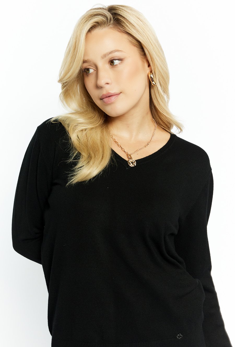 Wiskozowy sweter damski