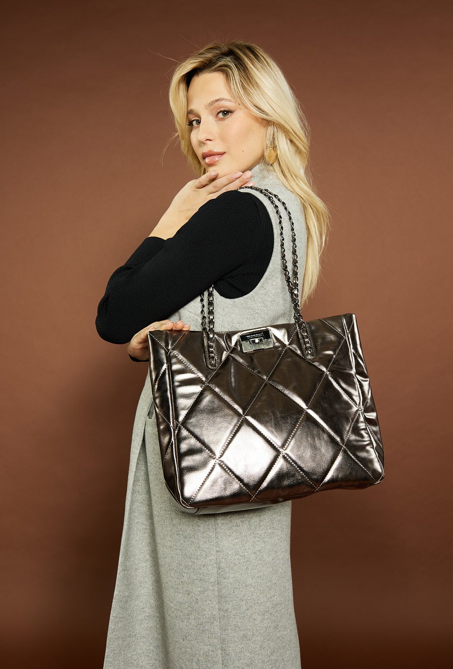 Pikowana torba damska