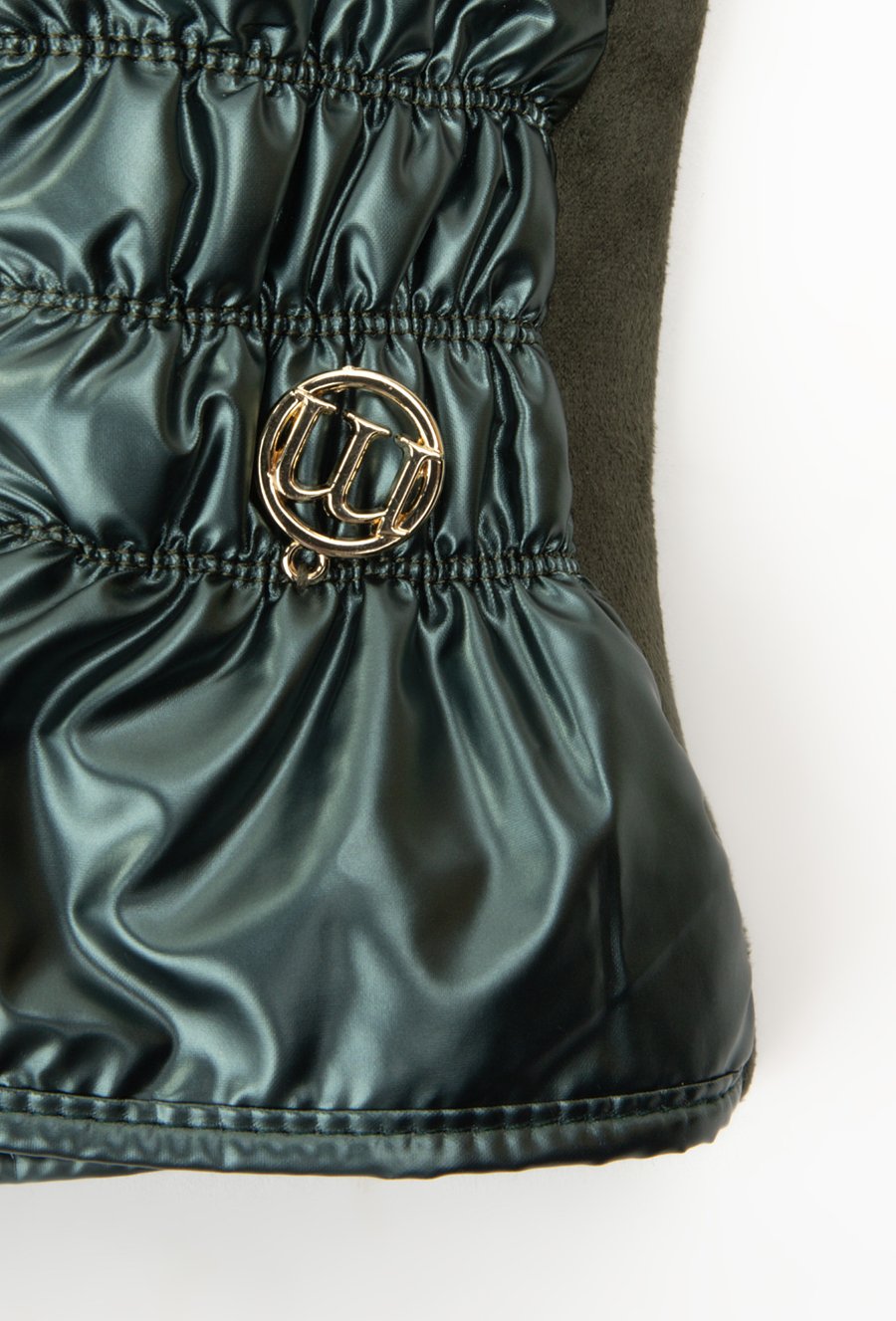 Połyskujące rękawiczki damskie