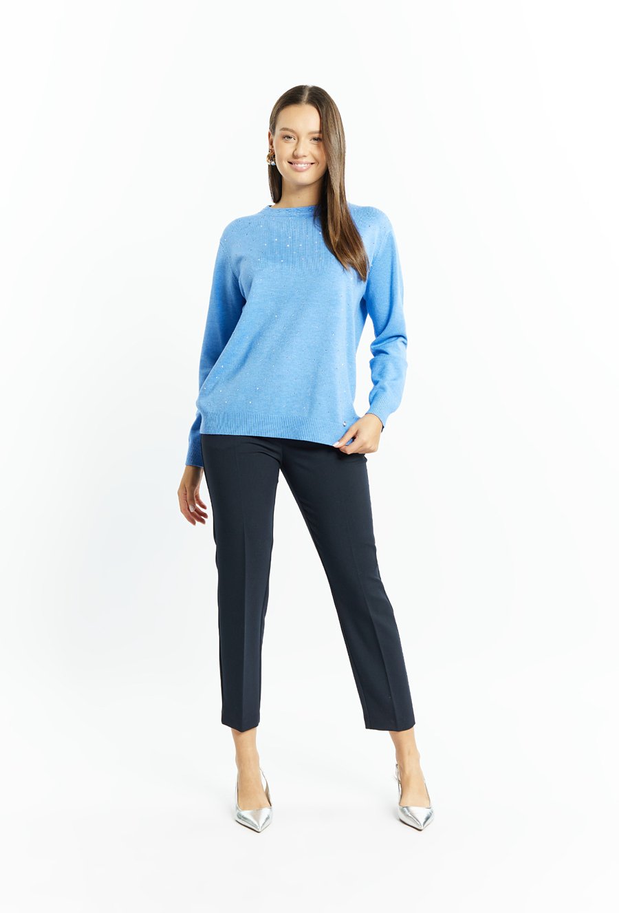 Sweter damski z dżetami