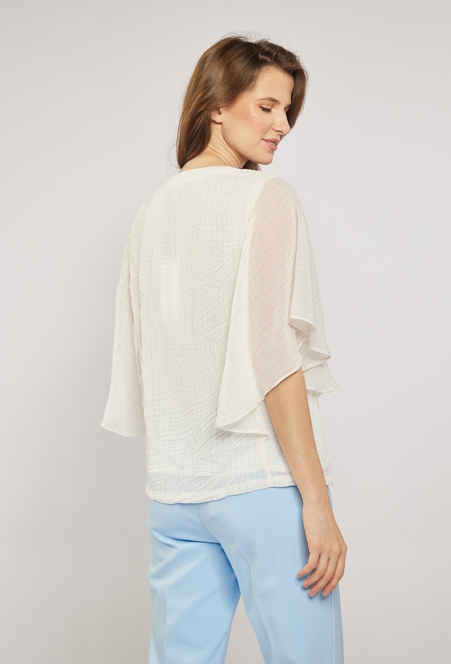 Bluzka damska z falbanką