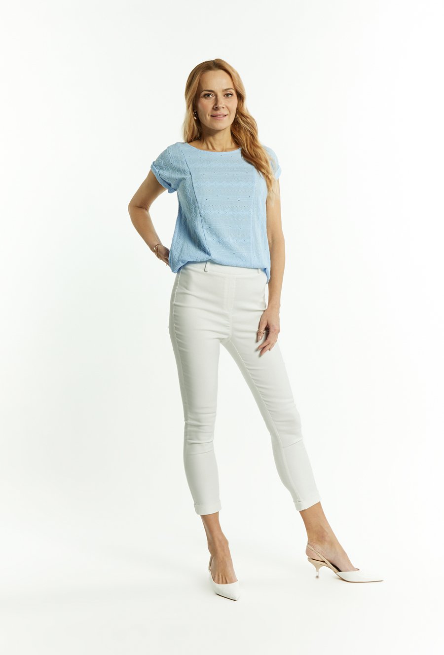 Ażurowa bluzka damska