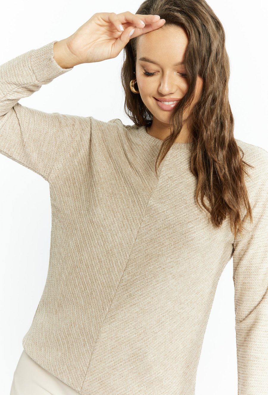 Bluzka damska z długim rękawem