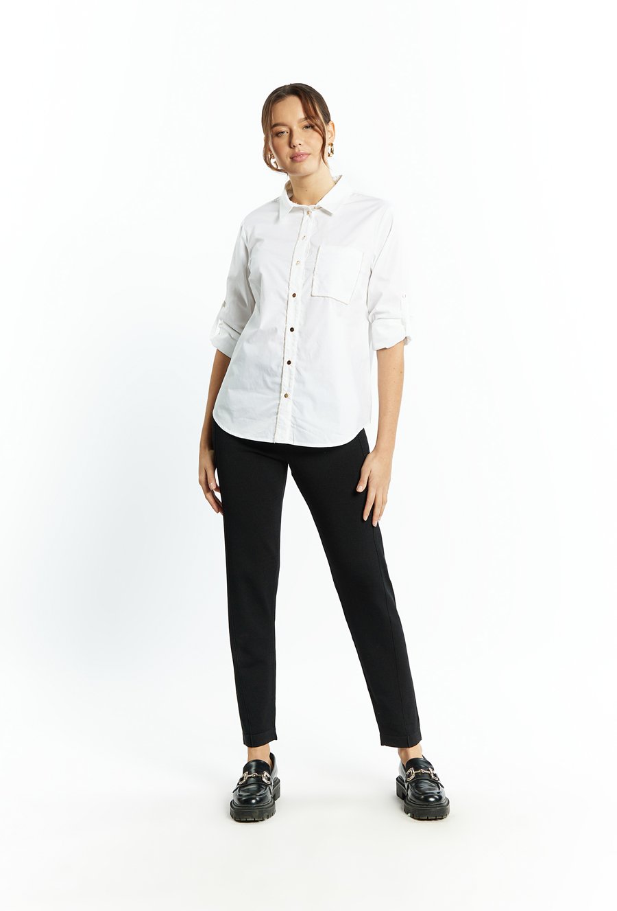 Koszula damska o swobodnym fasonie