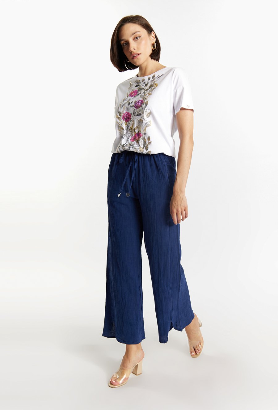 Bawełniane spodnie damskie