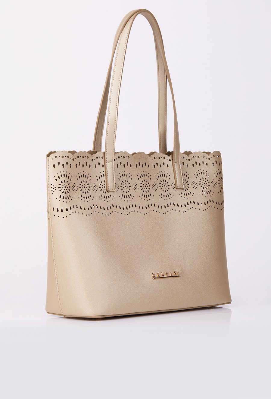 Ażurowa torebka damska z kosmetyczką