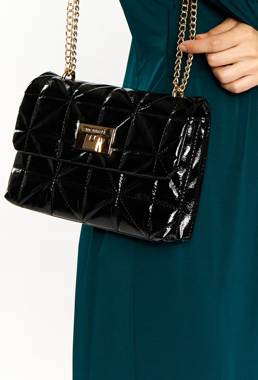 Mała pikowana torba damska