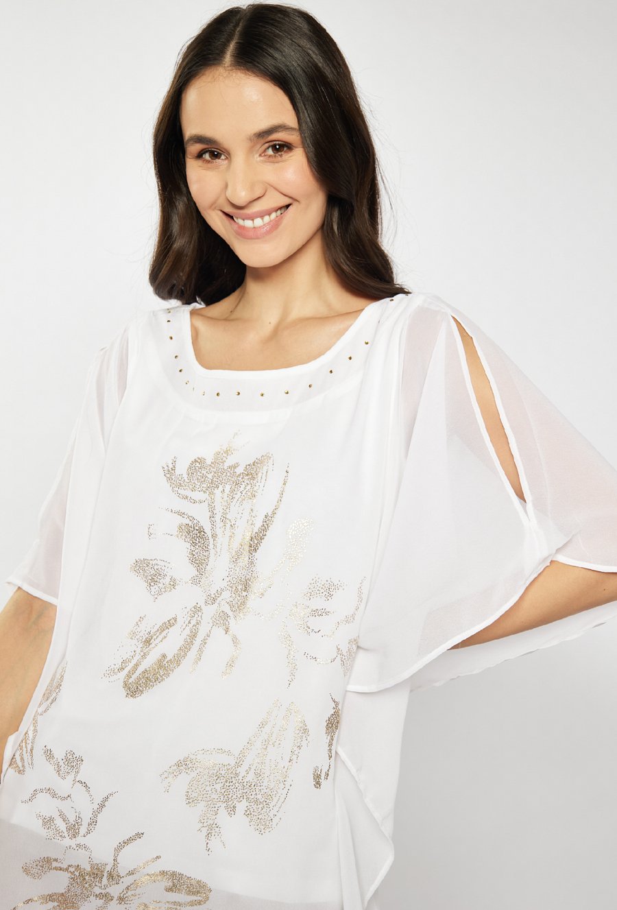 Bluzka damska typu nietoperz