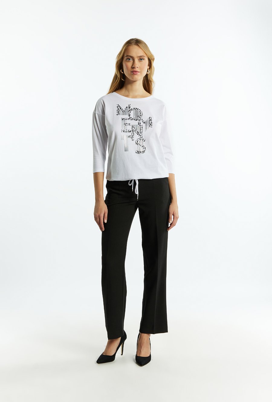 T-shirt damski z napisem