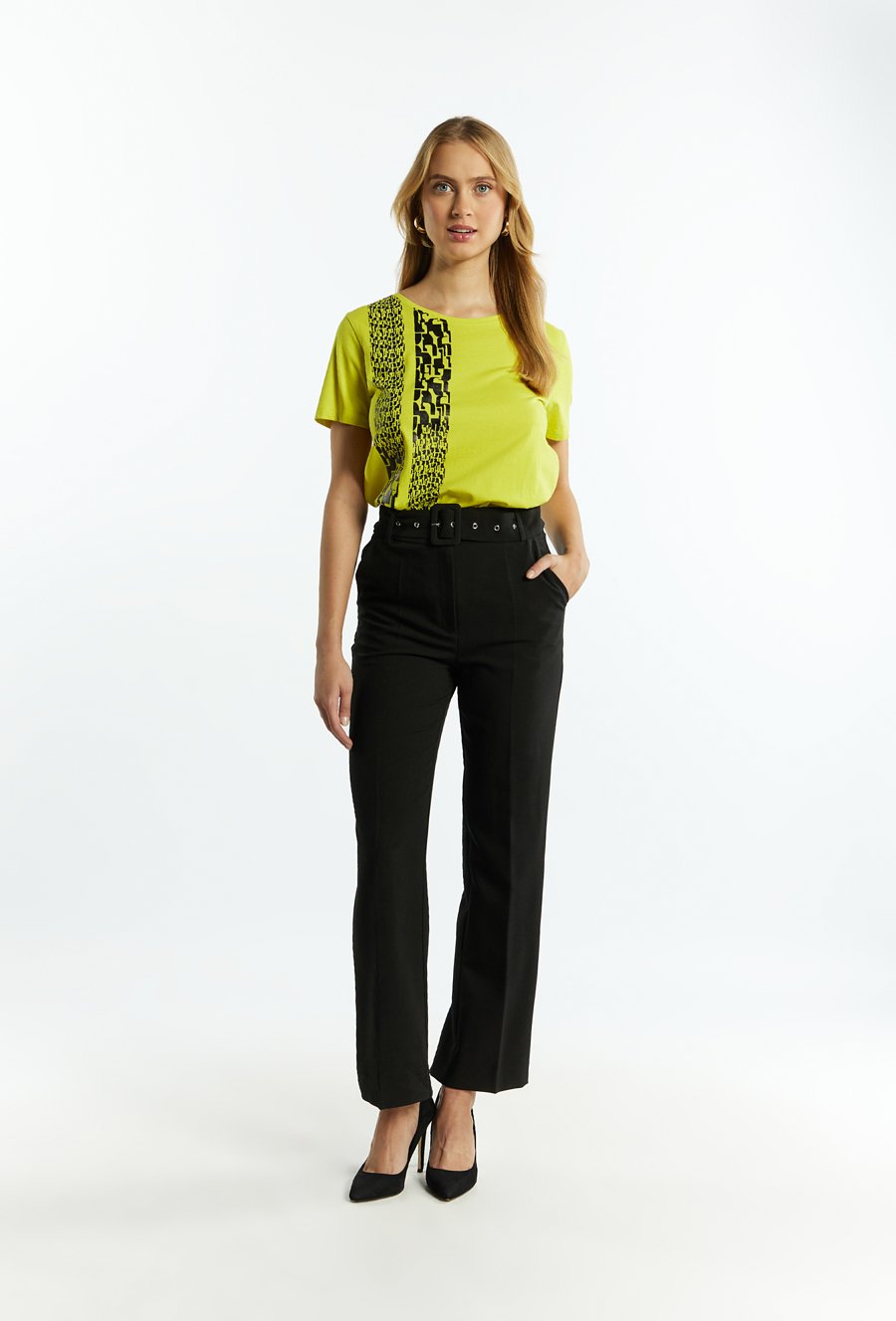 T-shirt damski z bawełny