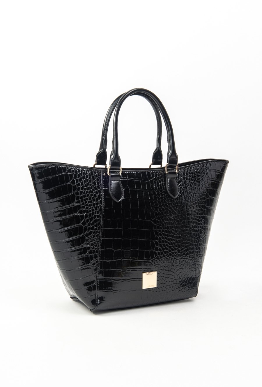 Shopperka damska z krokodylim wzorem