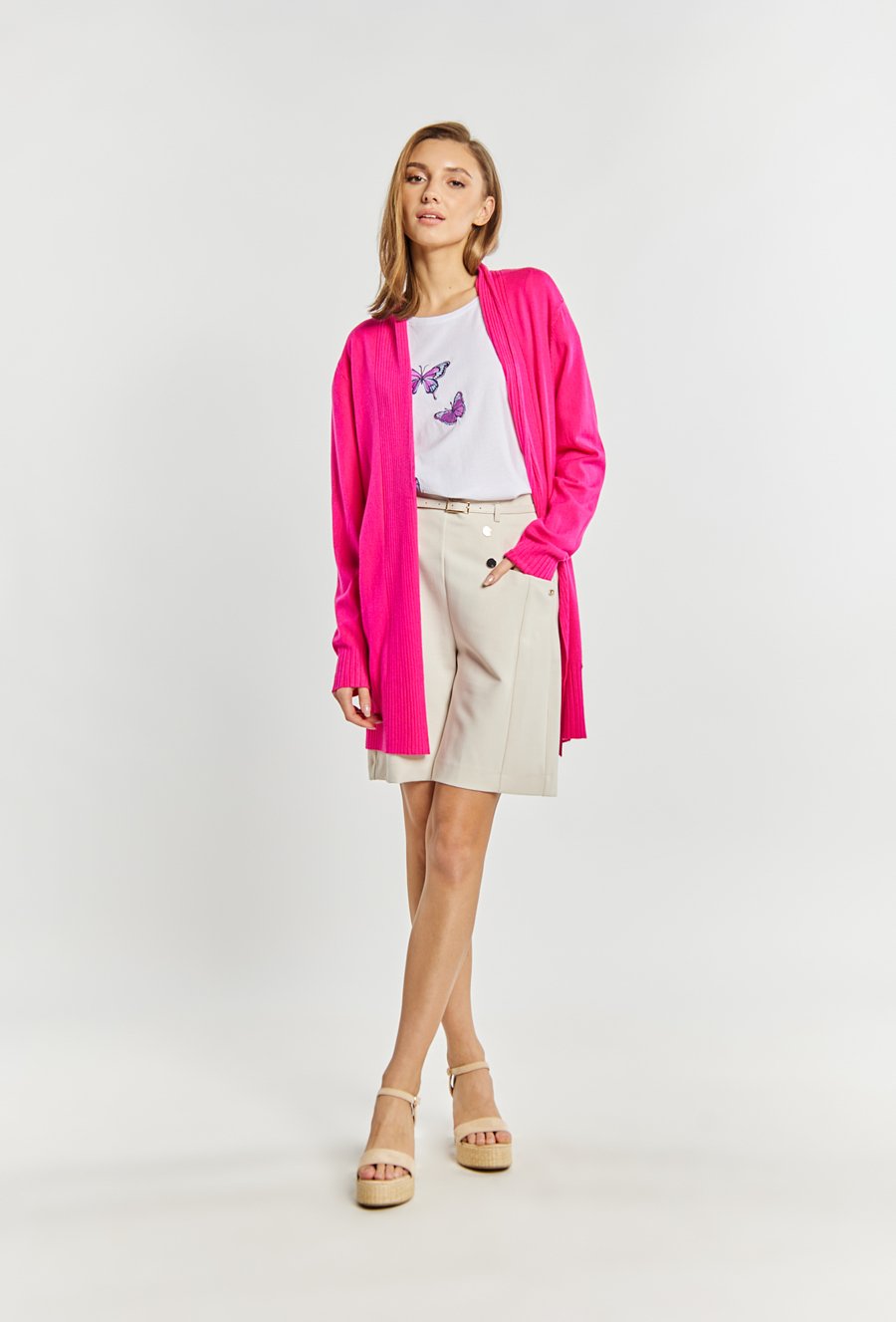 Kardigan z długim rękawem