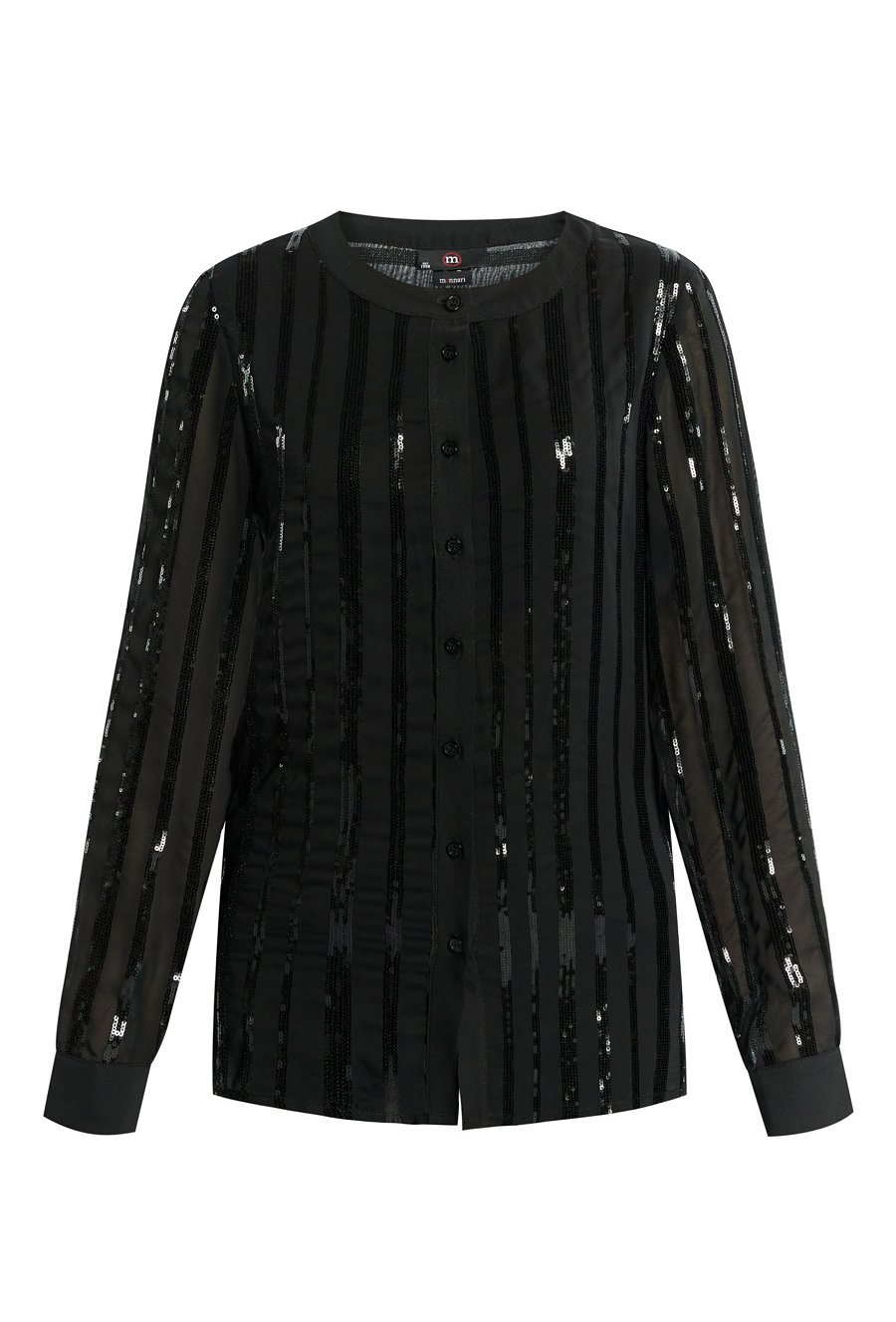 Cekinowa bluzka rozpinana