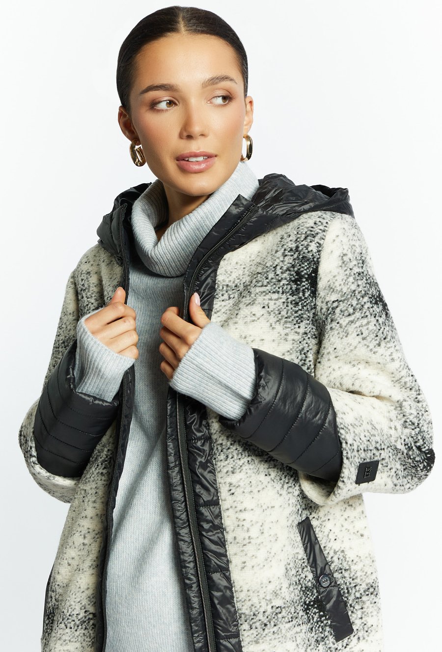 Płaszcz z domieszką wełny