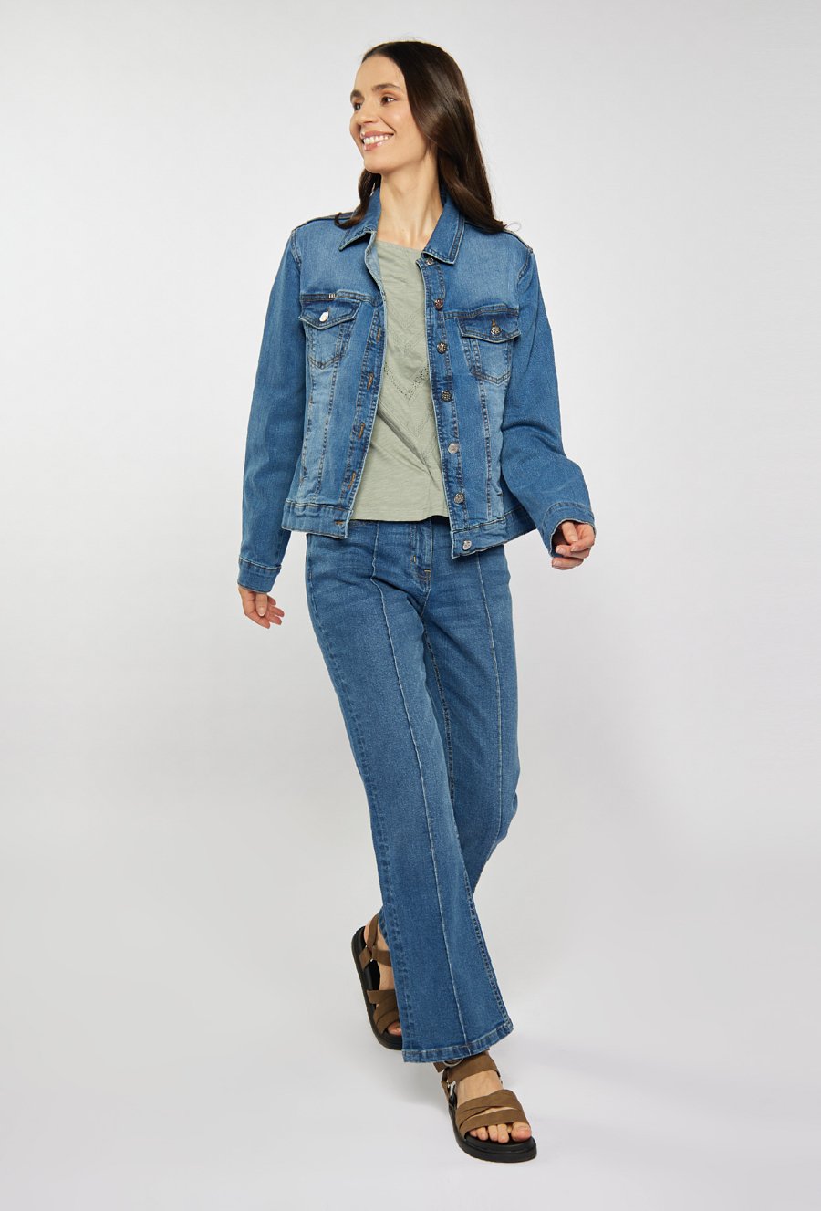 Bawełniana bluzka z kr&oacute;tkim rękawem