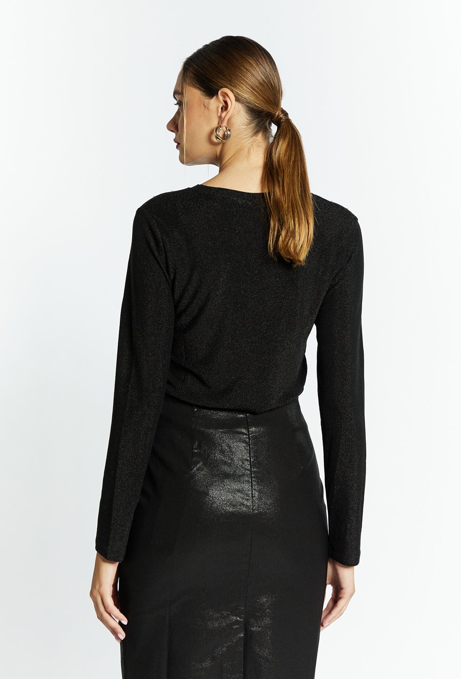 Połyskująca bluzka damska