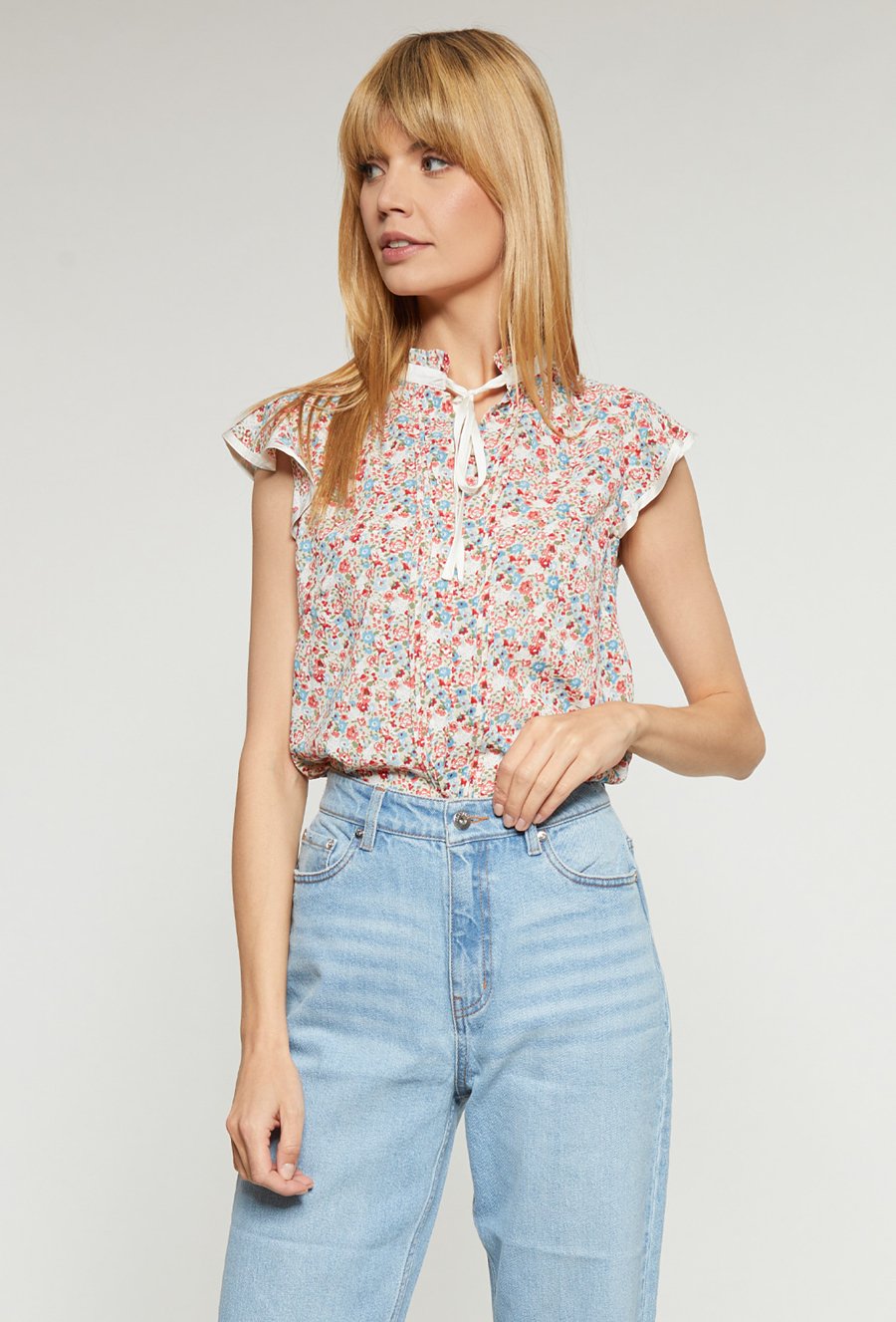 Romantyczna bluzka w kwiatki