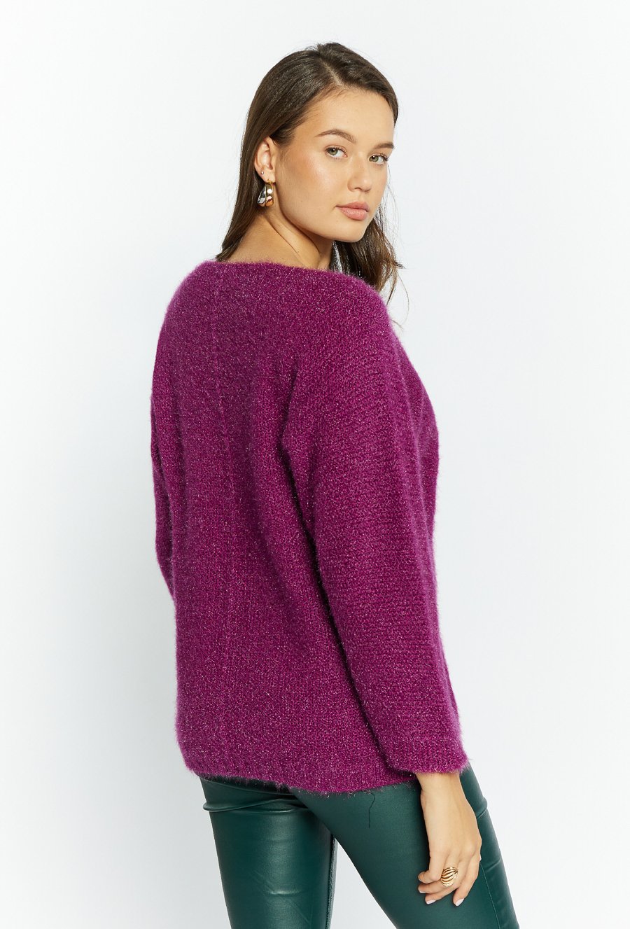 Sweter damski o kroju nietoperza