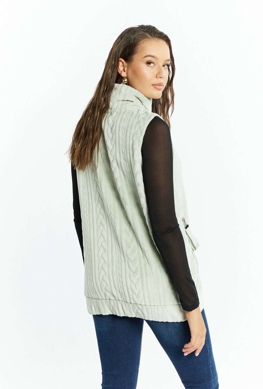 Kamizelka damska z kieszeniami
