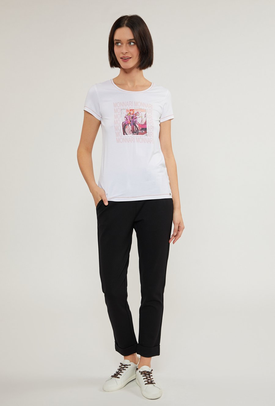 Wiskozowy t-shirt damski