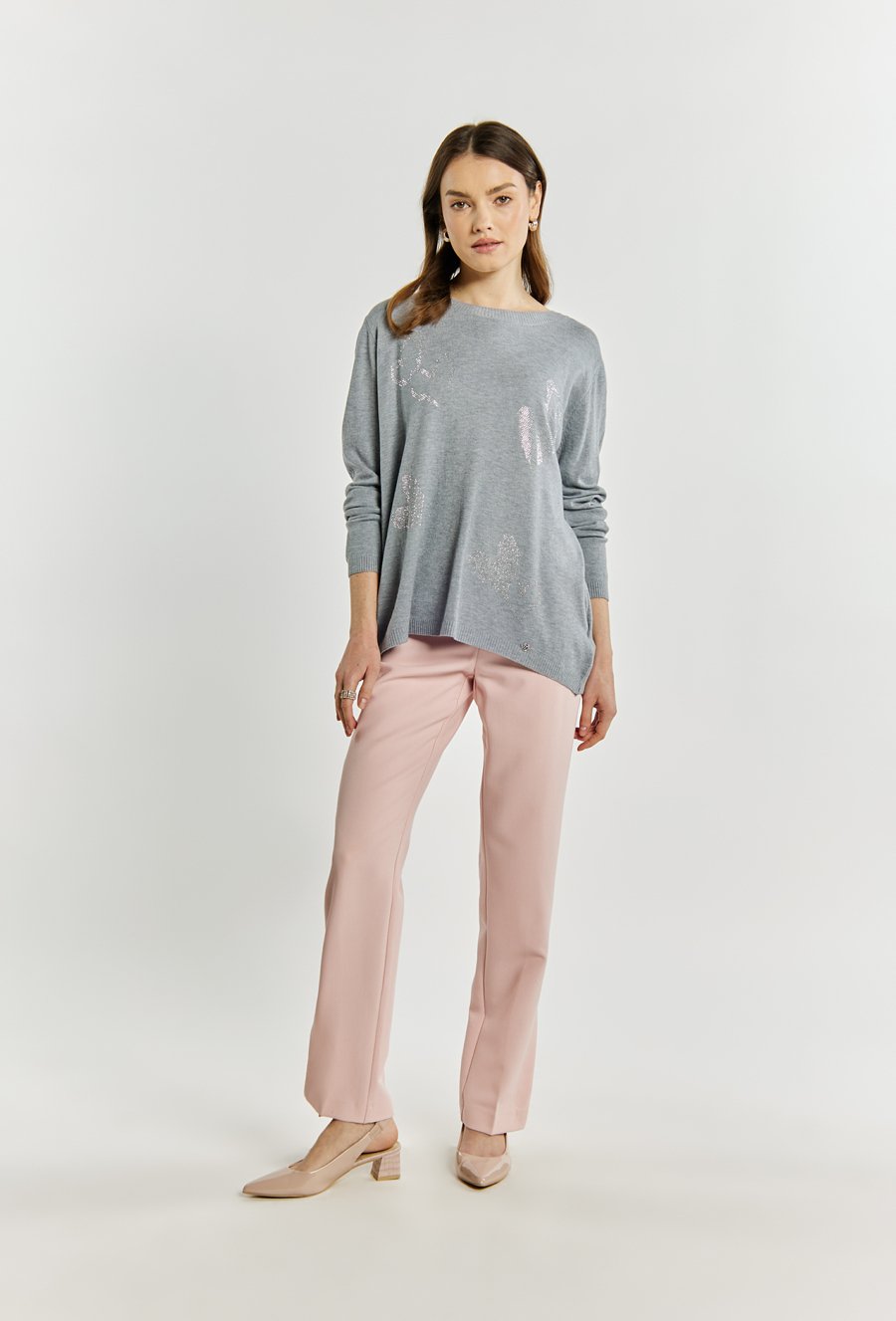 Sweter damski z dżetami