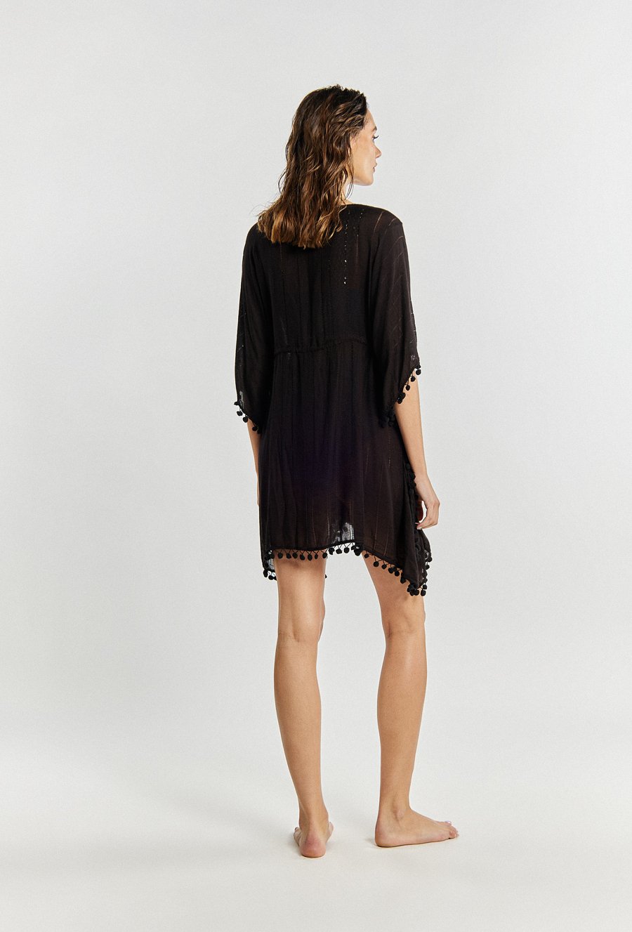 Pareo damskie ze zdobieniem