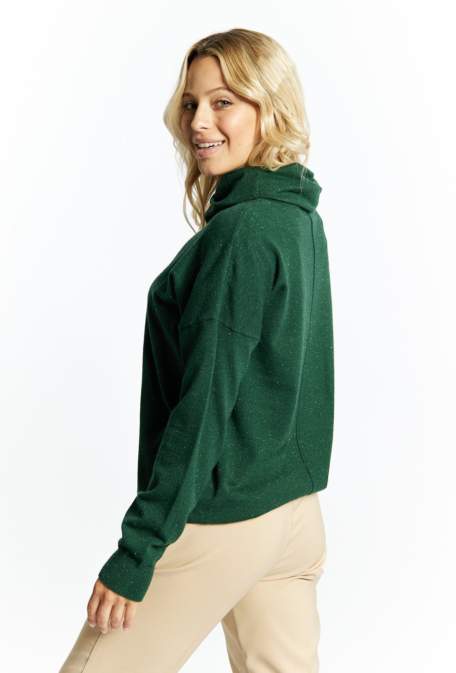 Golf z połyskującą nicią