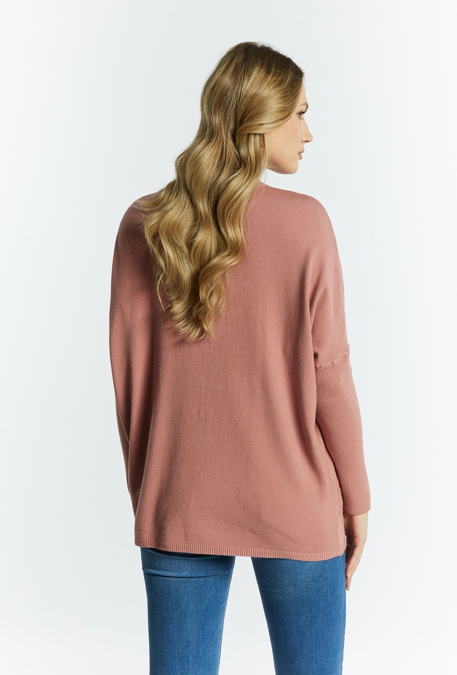 Sweter damski ze splotem