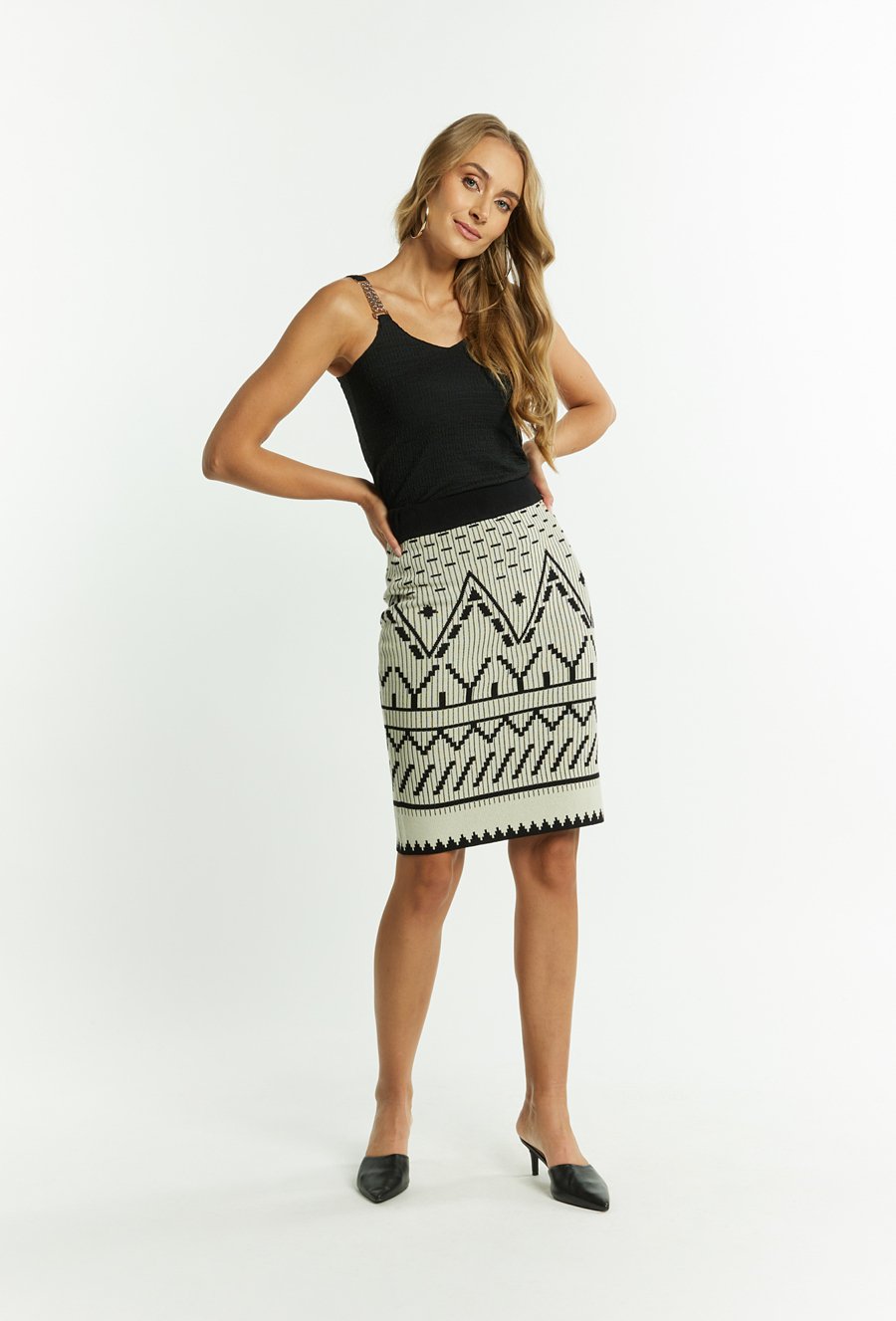 Sweterkowa sp&oacute;dnica damska