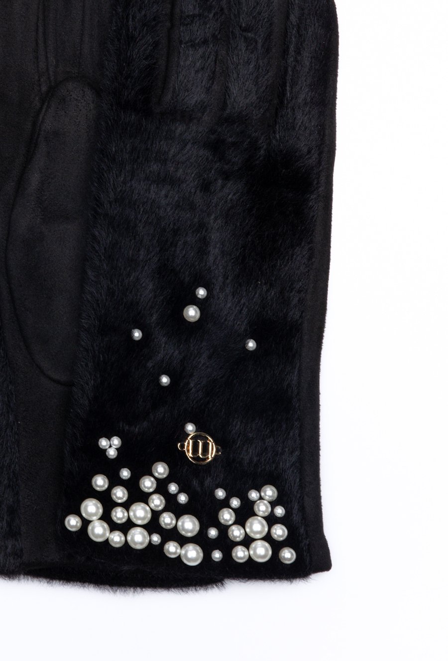 Rękawiczki z ozdobnymi perełkami