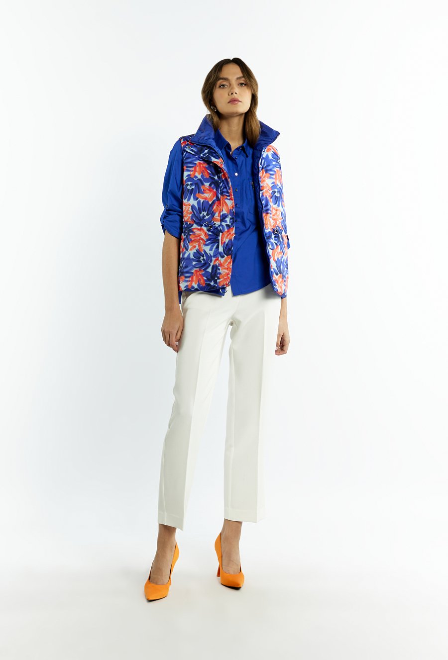 Dwustronna kamizelka damska