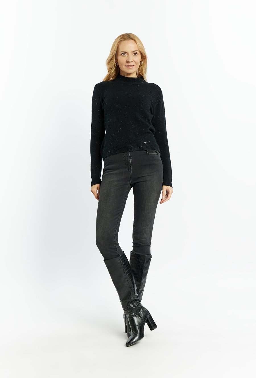 Sweter damski z p&oacute;łgolfem