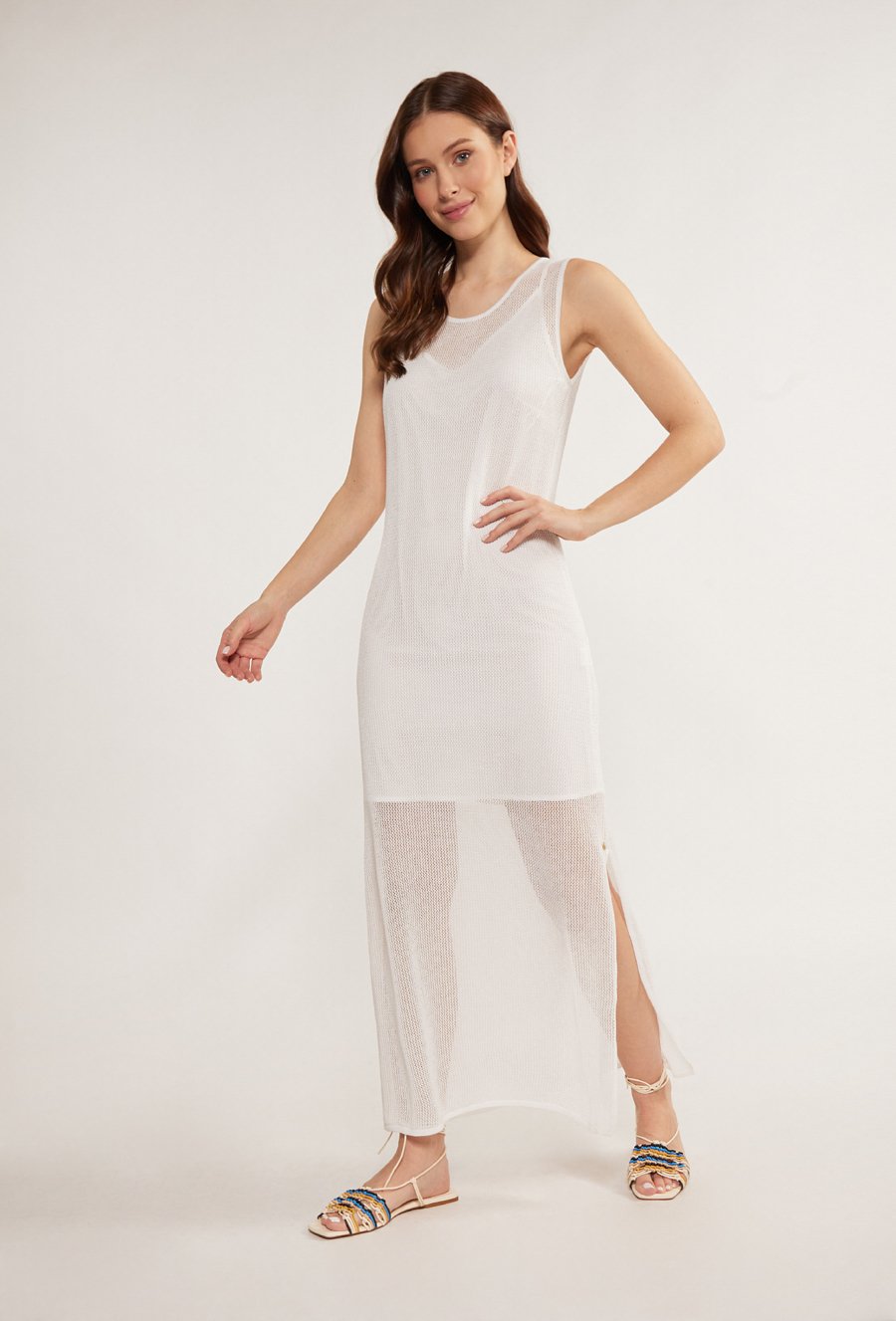 Sukienka maxi z siateczki