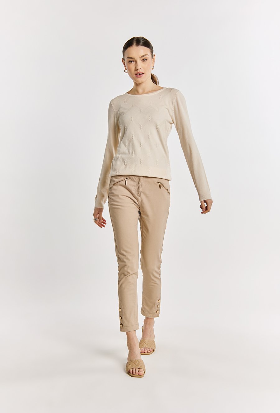 Wiskozowy sweter damski