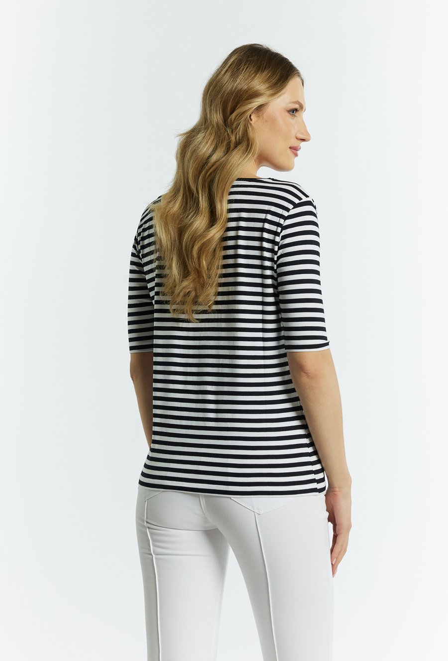 T-shirt damski w paski