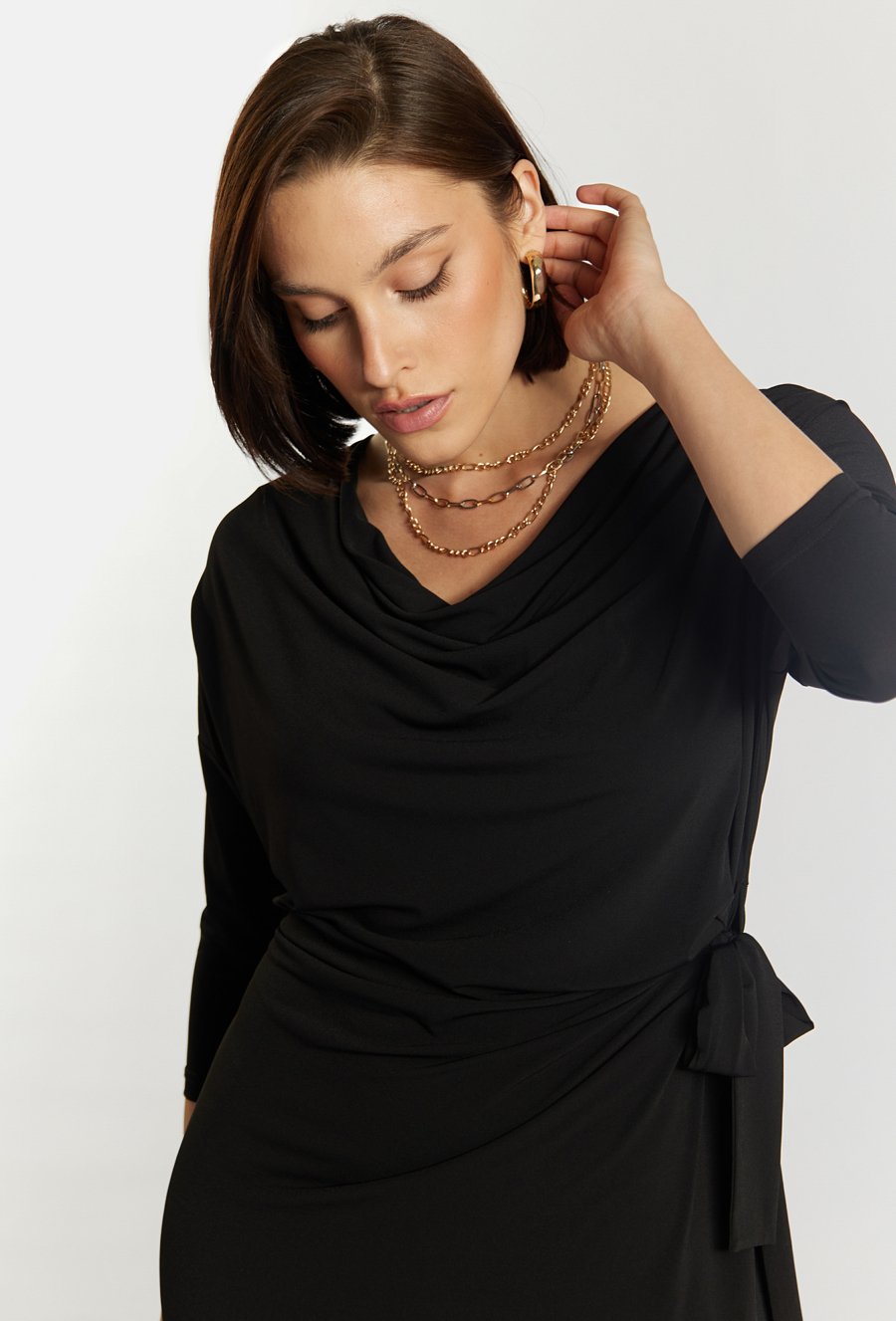 Sukienka z marszczeniem